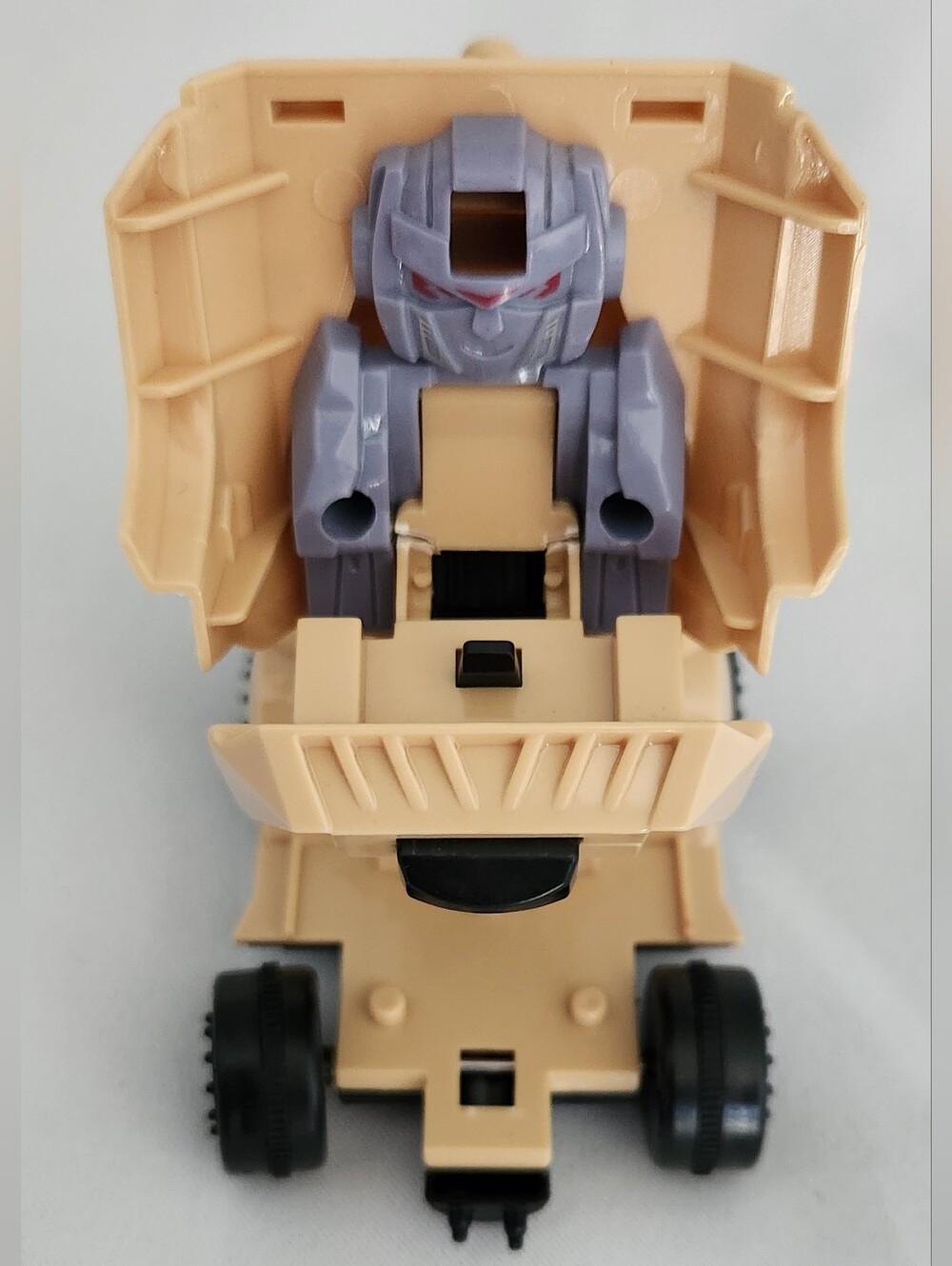 MINISO Transforming Armored Vehicle Robot Toy Beige Gray Action Figure Truck